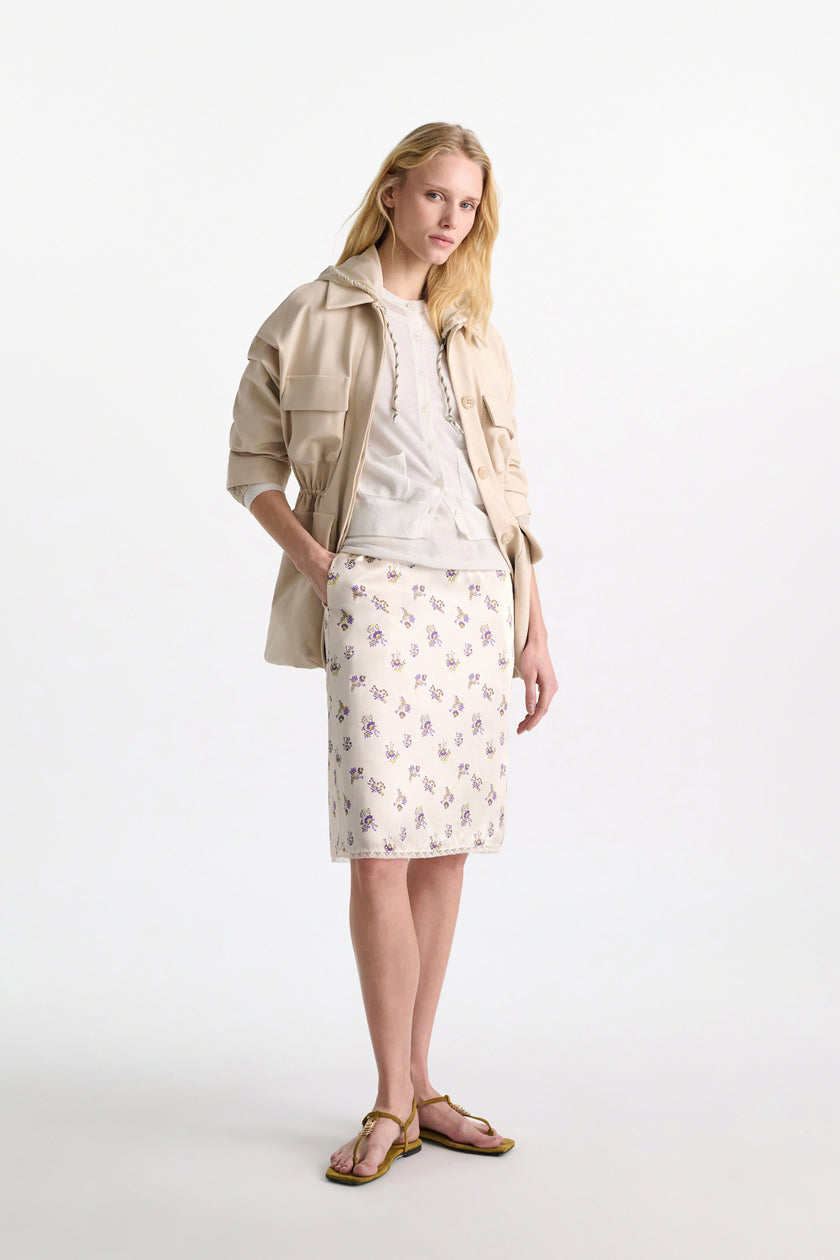 SHEER SUMMER TWINSET IN EGGSHELL