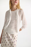 SHEER SUMMER TWINSET IN EGGSHELL