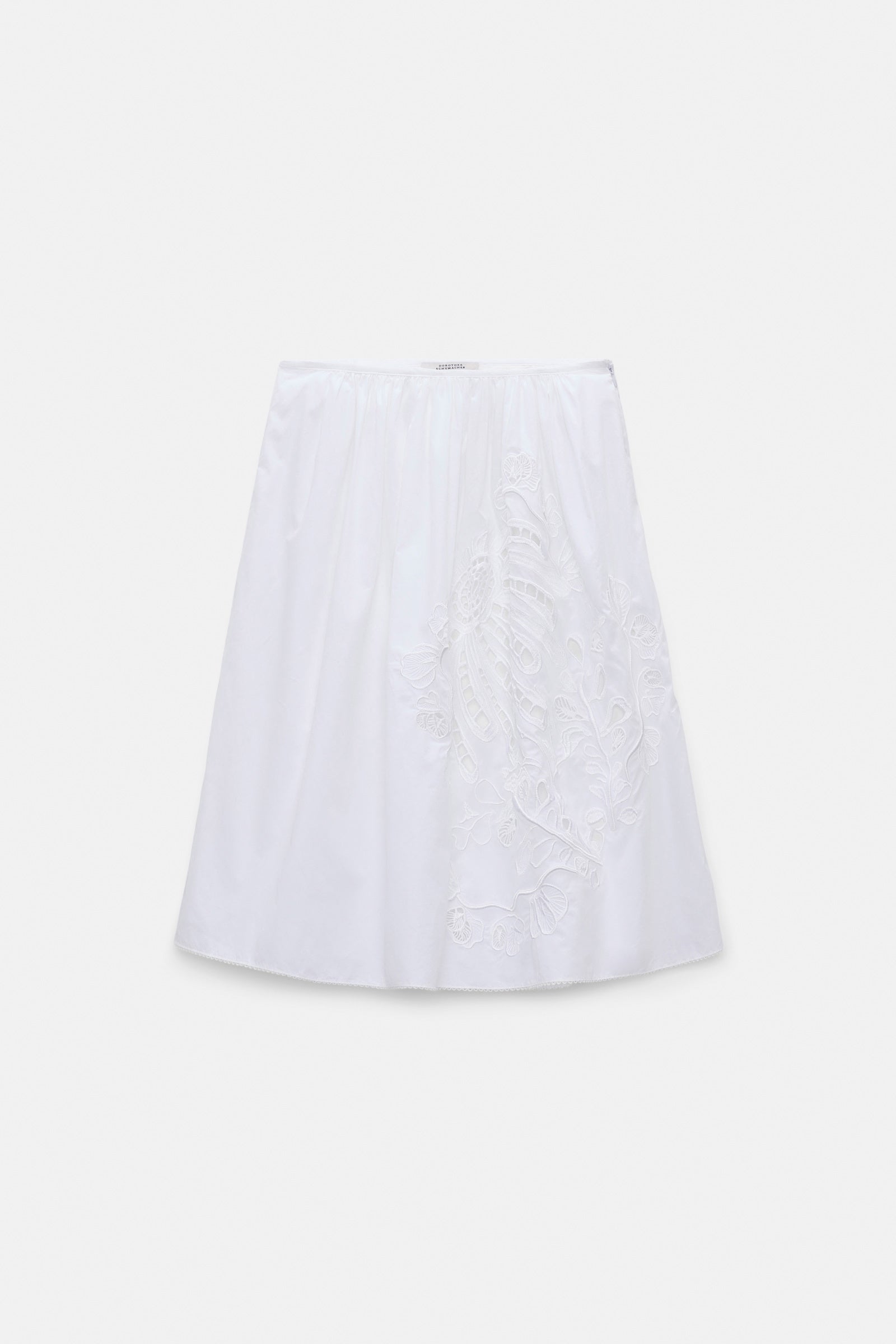 EMBROIDERED BEAUTY COTTON SKIRT WITH ANGLAISE EMBROIDERY