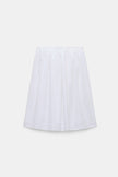 EMBROIDERED BEAUTY COTTON SKIRT WITH ANGLAISE EMBROIDERY