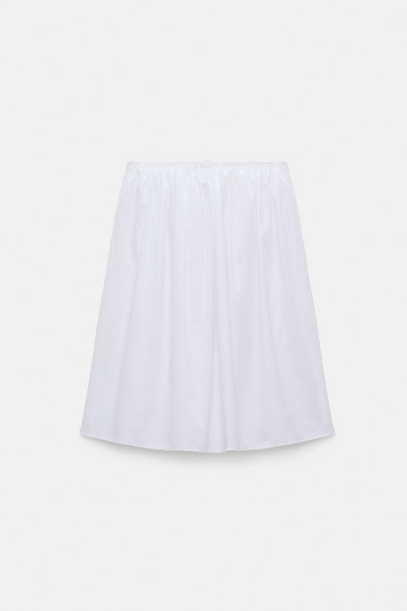 EMBROIDERED BEAUTY COTTON SKIRT WITH ANGLAISE EMBROIDERY
