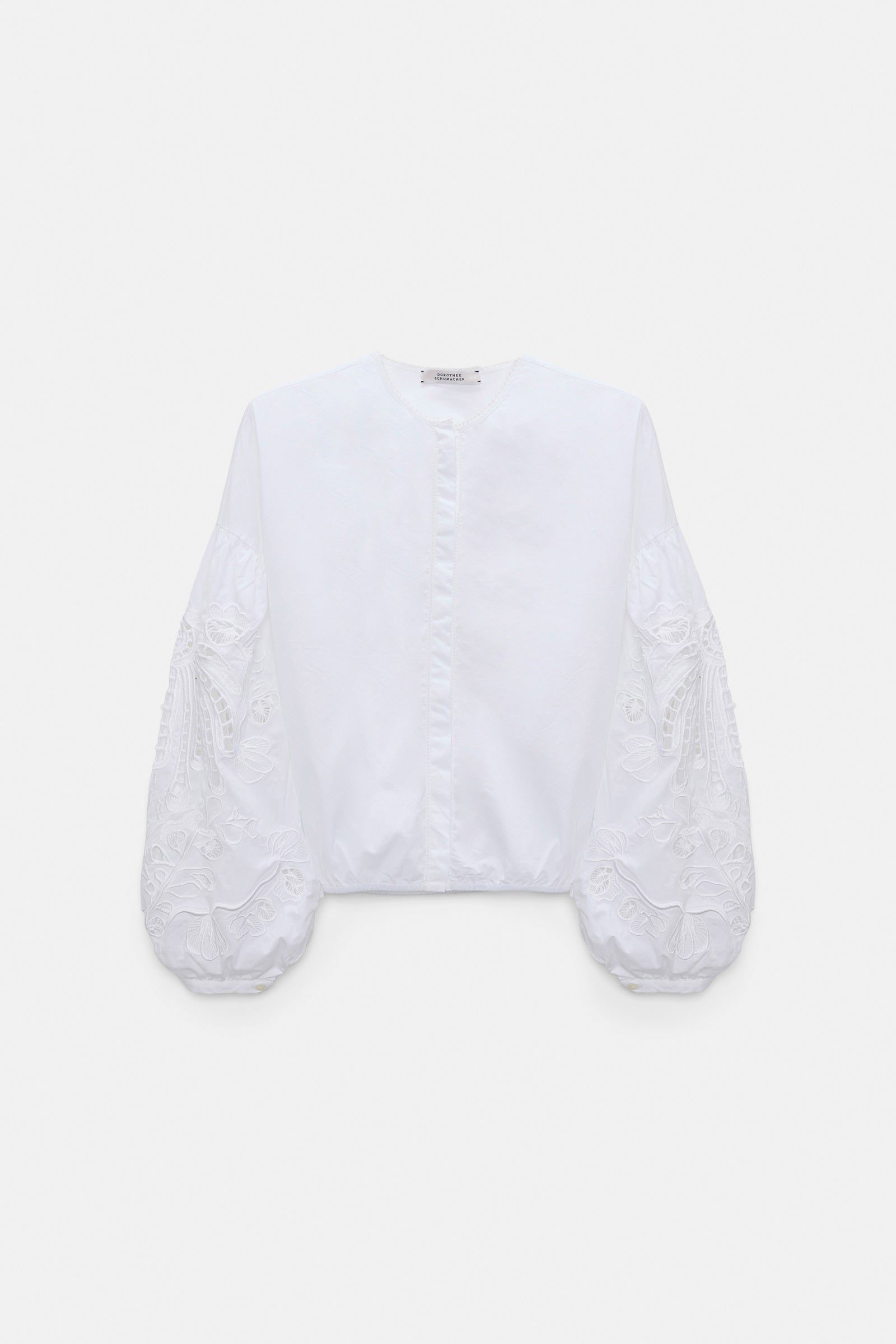 EMBROIDERED BEAUTY BLOUSE IN PURE WHITE