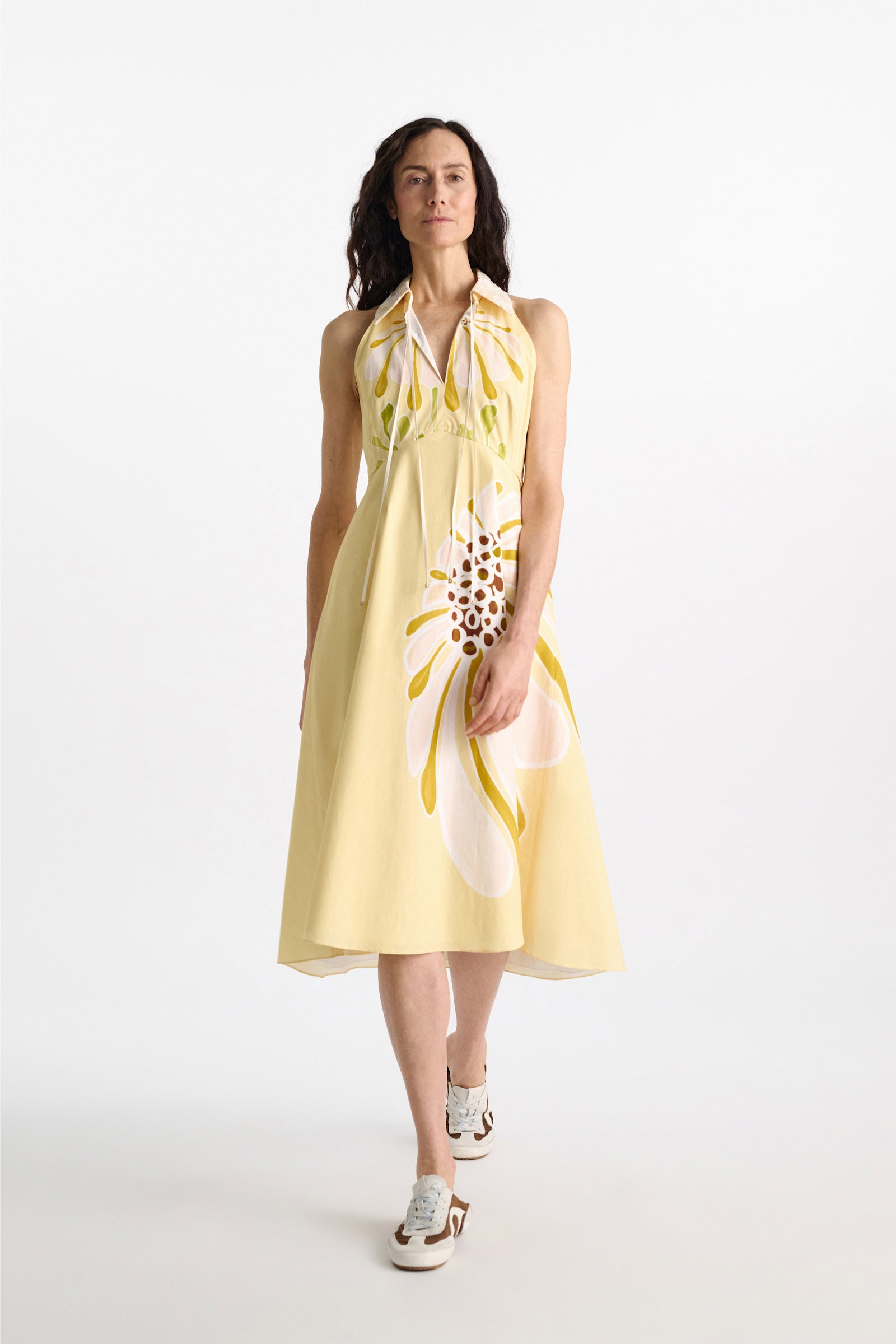 FLORAL POWER DRESS IN DREAM FLOWER YELLOW