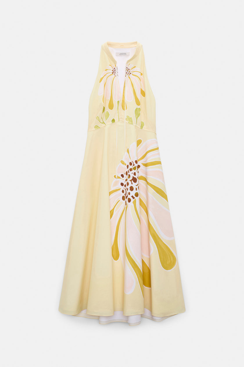 FLORAL POWER DRESS IN DREAM FLOWER YELLOW