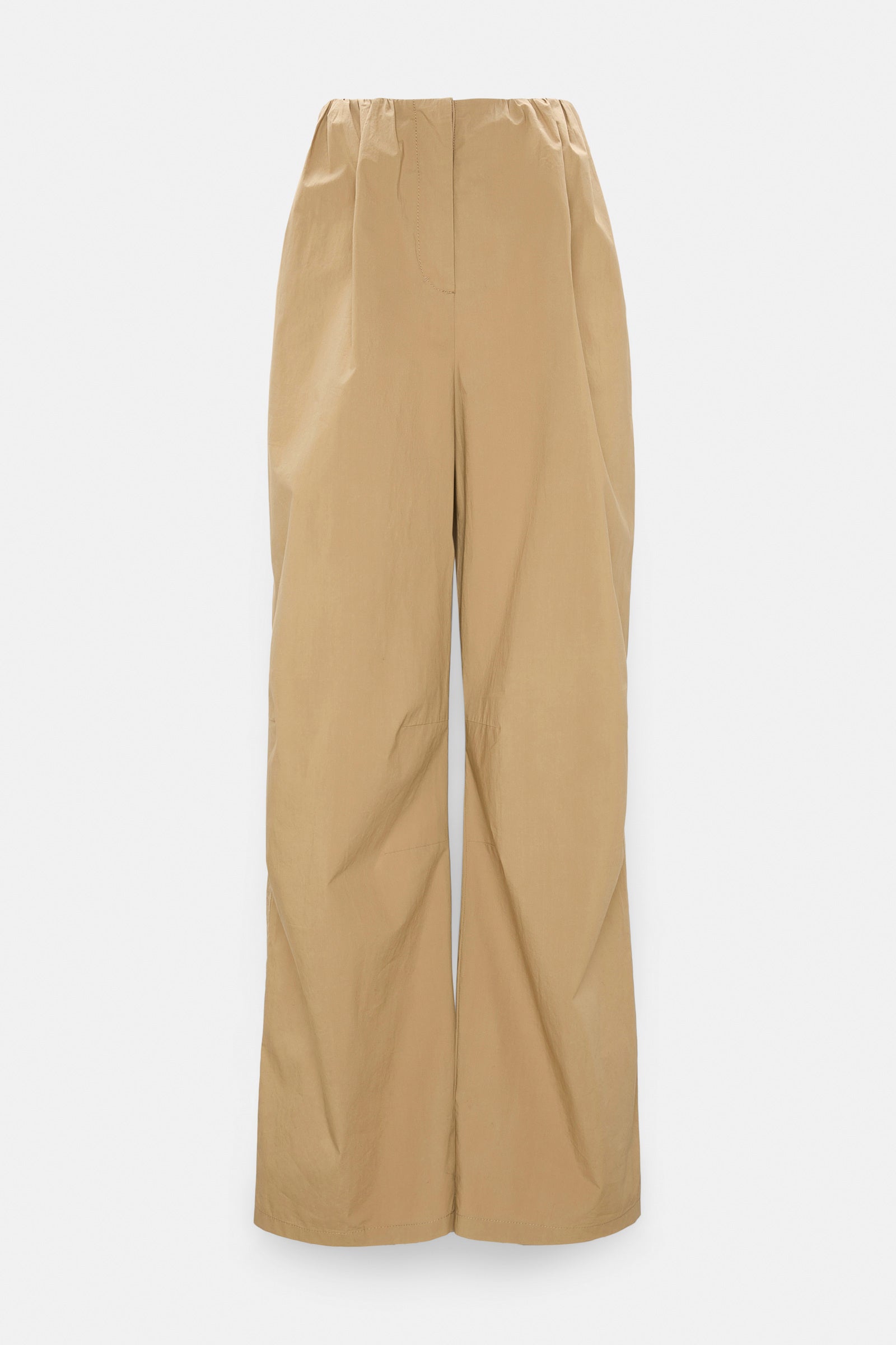 POPLIN POWER PLEATED PANTS IN GARMENT WASHED COTTON POPLIN