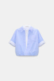POWERFUL EASE BLOUSE IN OXFORD BLOUSE