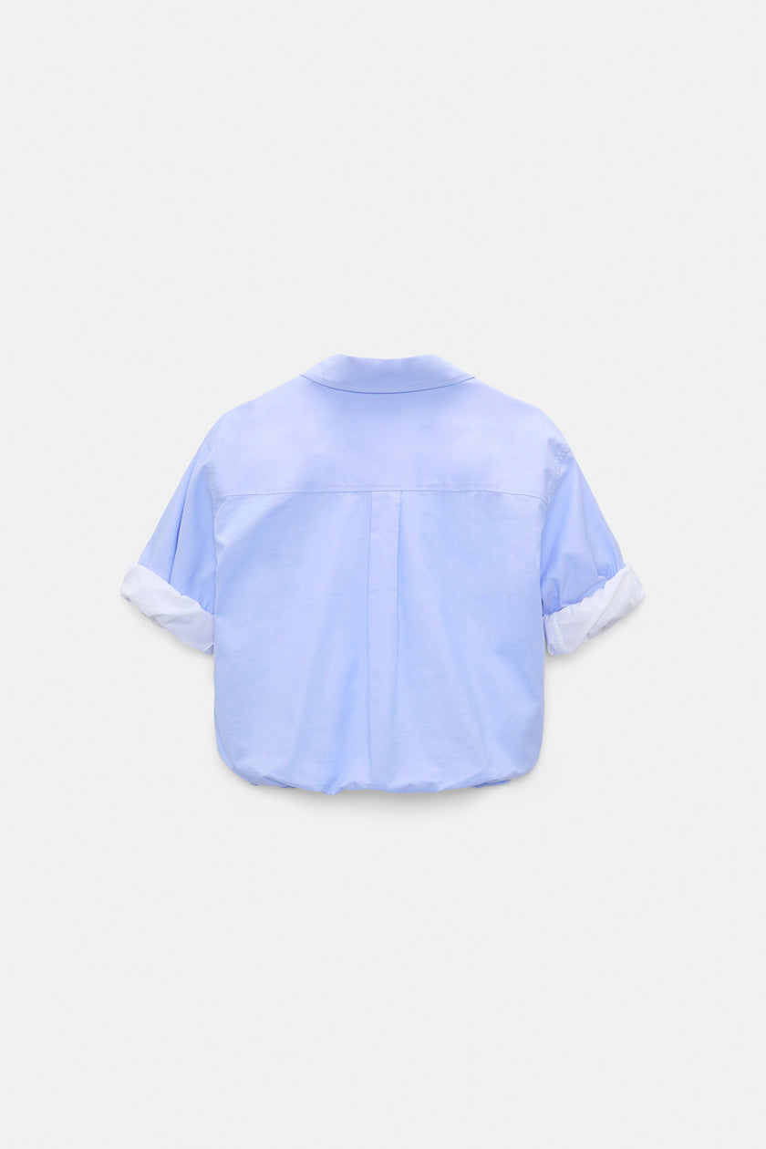 POWERFUL EASE BLOUSE IN OXFORD BLOUSE