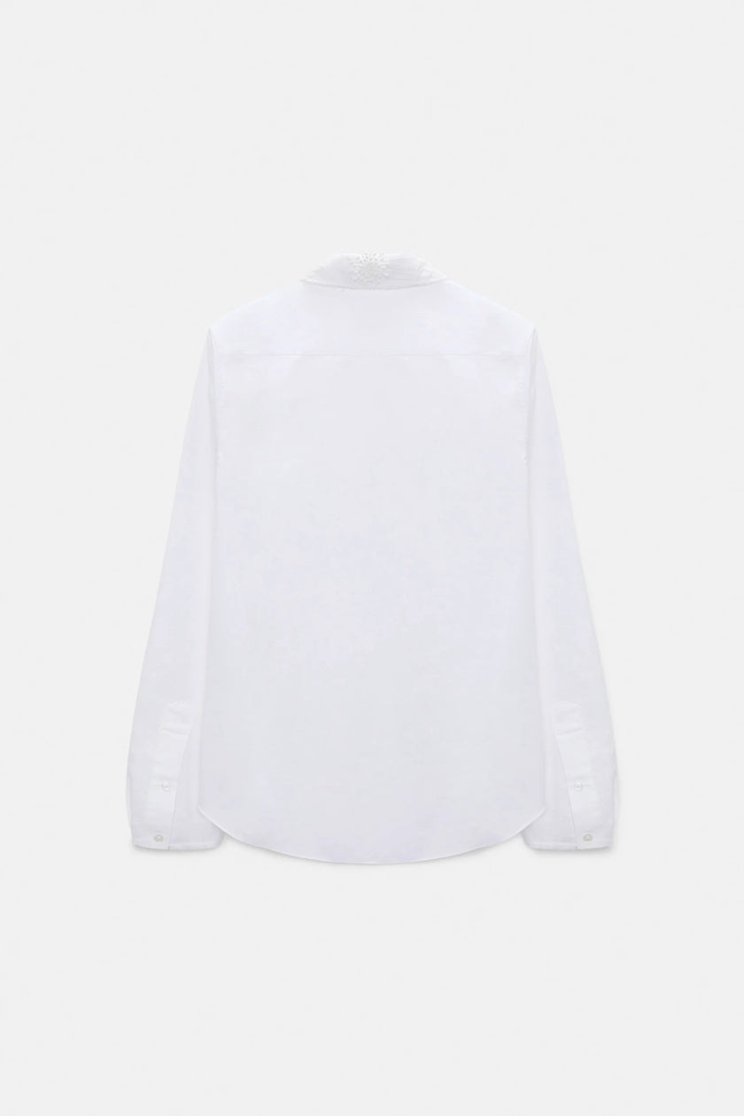 POWERFUL EASE BLOUSE IN PURE WHITE