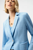 BOUCLE FITTED BLAZER WITH NOTCHED COLLAR