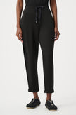 SCUBA JERSEY PULL ON JOGGER PANTS WITH DRAWSTRING WAIST