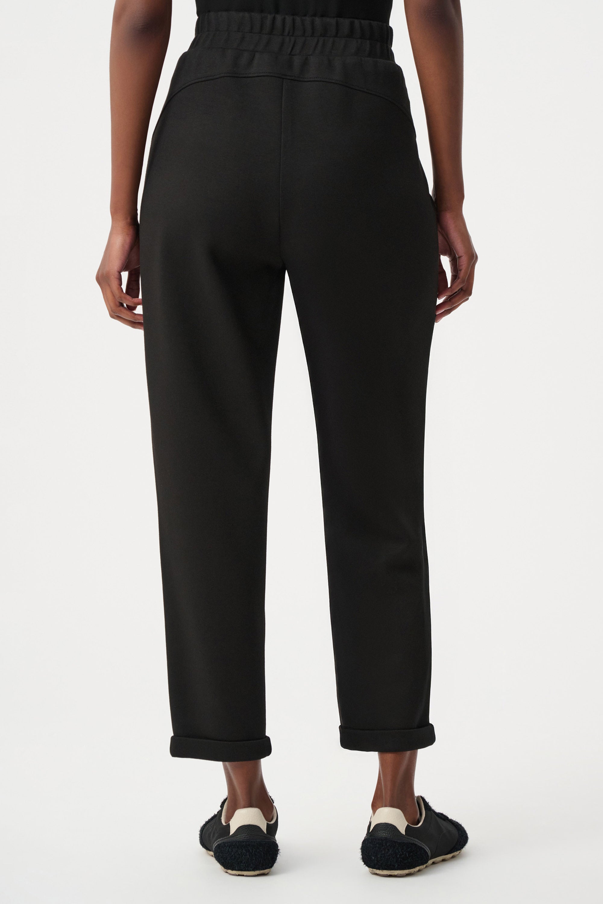 SCUBA JERSEY PULL ON JOGGER PANTS WITH DRAWSTRING WAIST