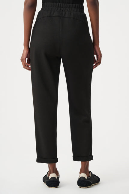 SCUBA JERSEY PULL ON JOGGER PANTS WITH DRAWSTRING WAIST