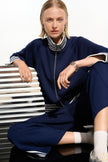 SCUBA JERSEY JACKET WITH FUNNEL COLLAR