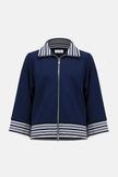 SCUBA JERSEY JACKET WITH FUNNEL COLLAR