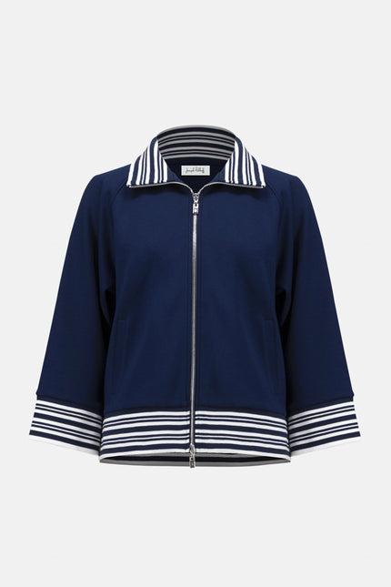 SCUBA JERSEY JACKET WITH FUNNEL COLLAR