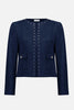 SCUBA SUEDE STRAIGHT 4 POCKET JACKET WITH MILITARY BUTTON