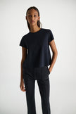 FLARED TSHIRT IN NAVY