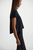 FLARED TSHIRT IN NAVY