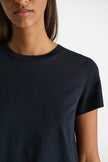 FLARED TSHIRT IN NAVY