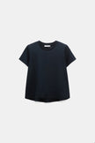 FLARED TSHIRT IN NAVY