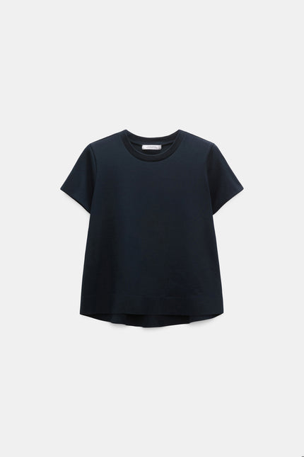 FLARED TSHIRT IN NAVY