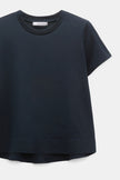 FLARED TSHIRT IN NAVY