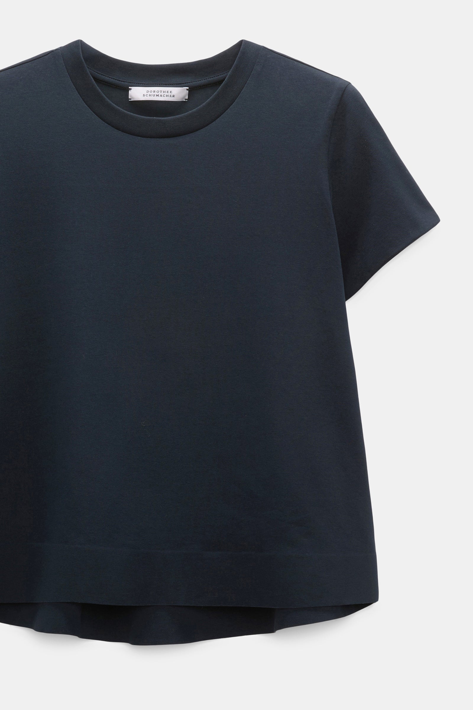 FLARED TSHIRT IN NAVY