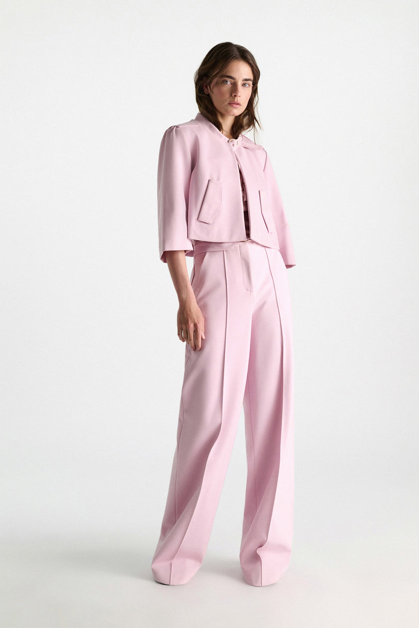 EMOTIONAL ESSENCE BELTED PANTS IN PUNTO MILANO