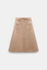 LUXURY LAYER TECHNICAL COTTON SKIRT WITH BELT