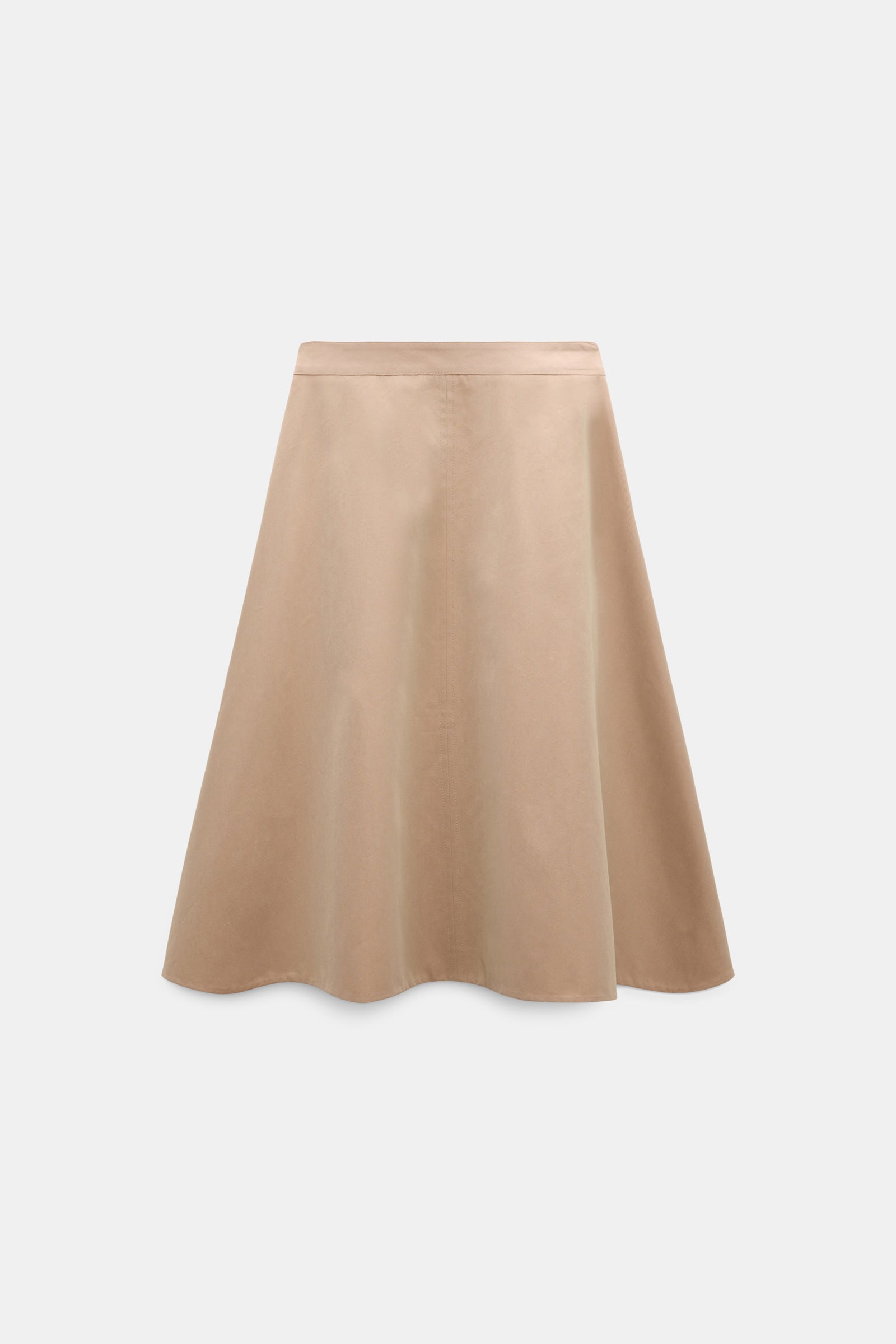 LUXURY LAYER TECHNICAL COTTON SKIRT WITH BELT
