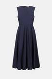 WOVEN PARACHUTE ALINE DRESS WITH BUBBLE SKIRT