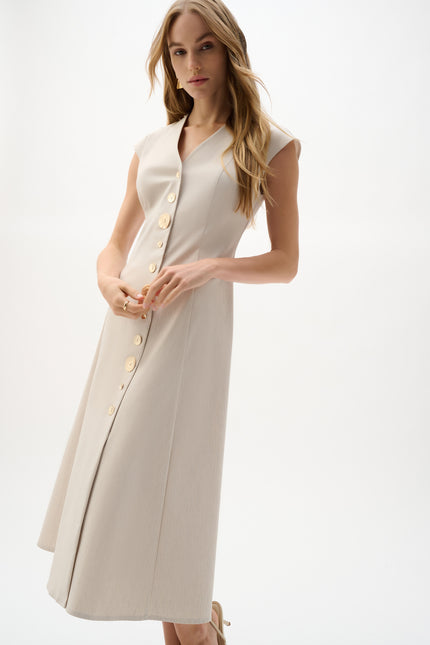MELANGE MILLENNIUM FIT AND FLARE DRESS