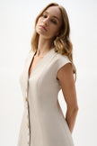 MELANGE MILLENNIUM FIT AND FLARE DRESS