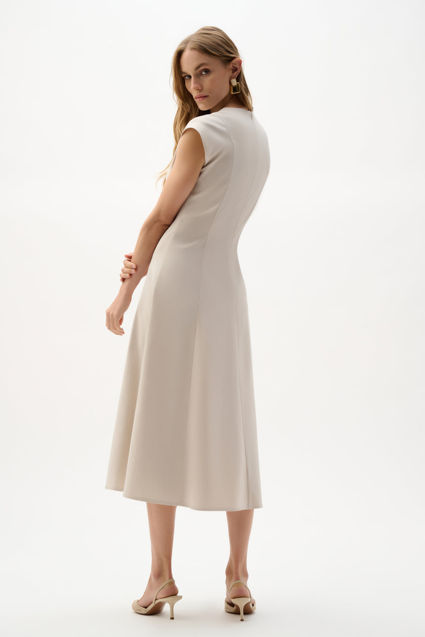 MELANGE MILLENNIUM FIT AND FLARE DRESS