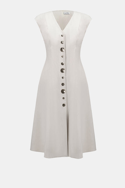 MELANGE MILLENNIUM FIT AND FLARE DRESS