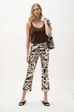 MILLENIUM TROPICAL PRINT FLARED PULL ON PANTS