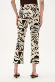 MILLENIUM TROPICAL PRINT FLARED PULL ON PANTS