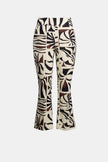 MILLENIUM TROPICAL PRINT FLARED PULL ON PANTS