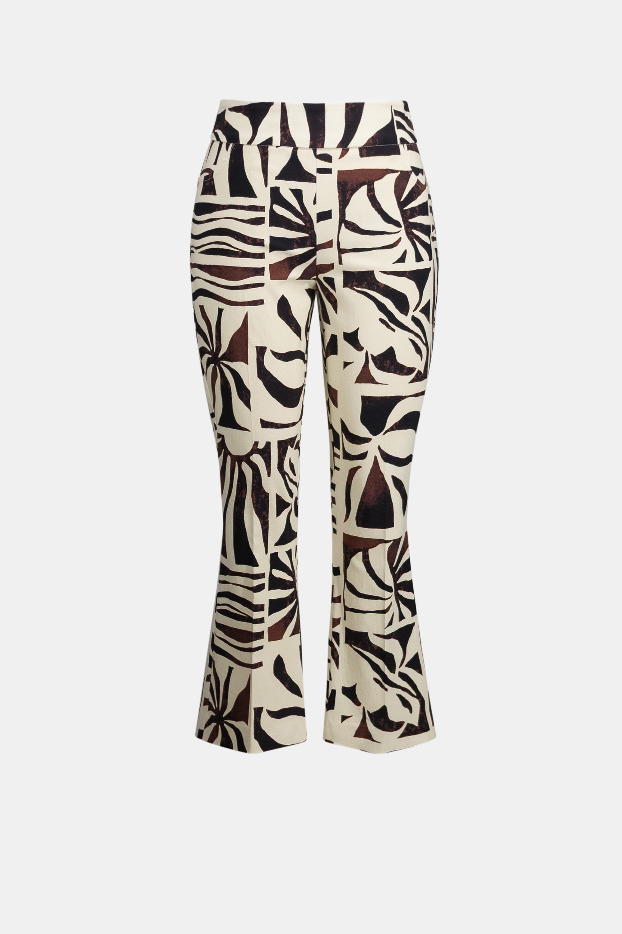 MILLENIUM TROPICAL PRINT FLARED PULL ON PANTS