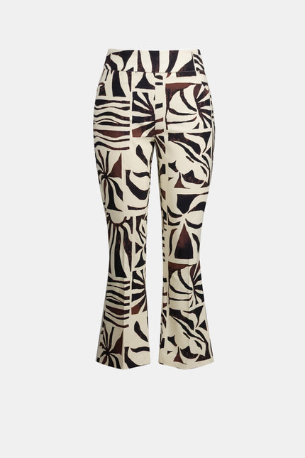 MILLENIUM TROPICAL PRINT FLARED PULL ON PANTS