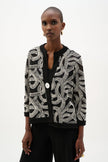 NOVELTY MESH ABSTRACT SWING JACKET