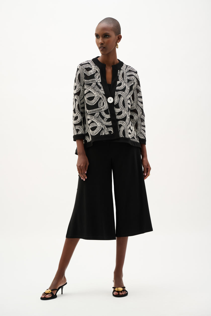 NOVELTY MESH ABSTRACT SWING JACKET