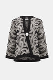NOVELTY MESH ABSTRACT SWING JACKET