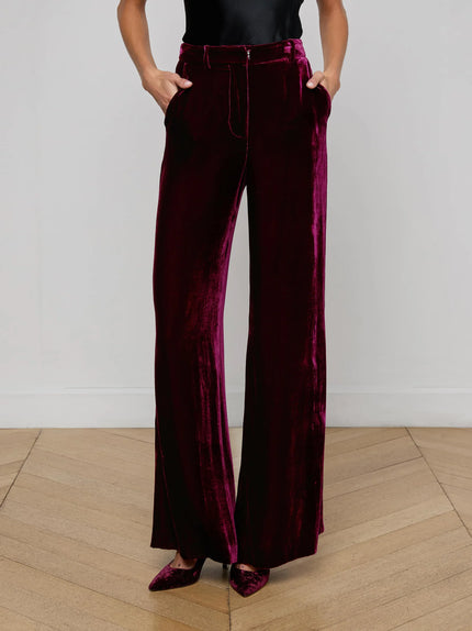 PILAR VELVET WIDE LEG PANT