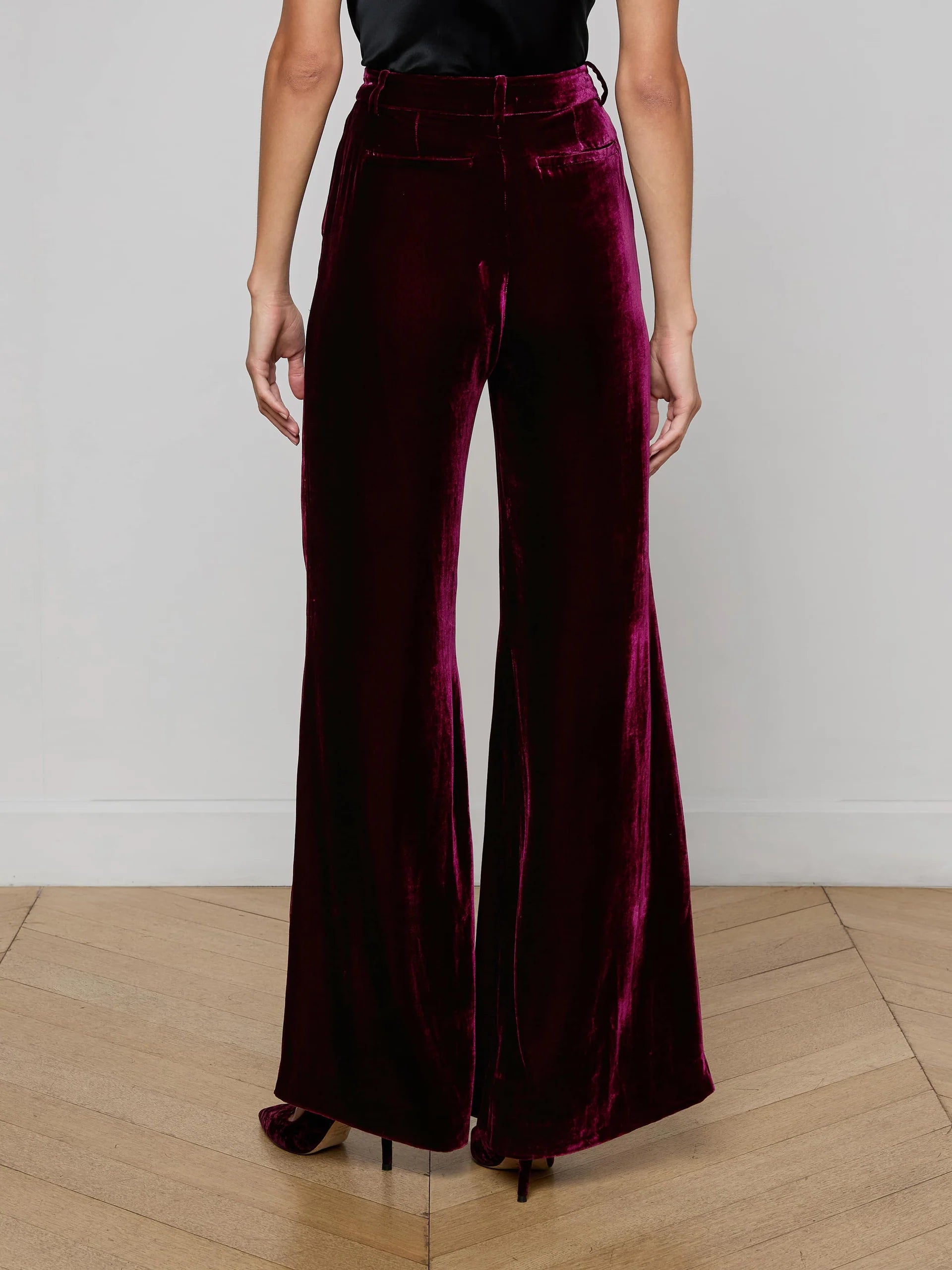 PILAR VELVET WIDE LEG PANT