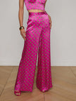 PILAR SILK WIDE LEG PANT