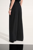STRETCH WOVEN PULL ON WIDE LEG PANTS