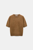 FLUFFY STATEMENTS MERINO CASHMERE HALF SLEEVE PULLOVER