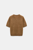 FLUFFY STATEMENTS MERINO CASHMERE HALF SLEEVE PULLOVER