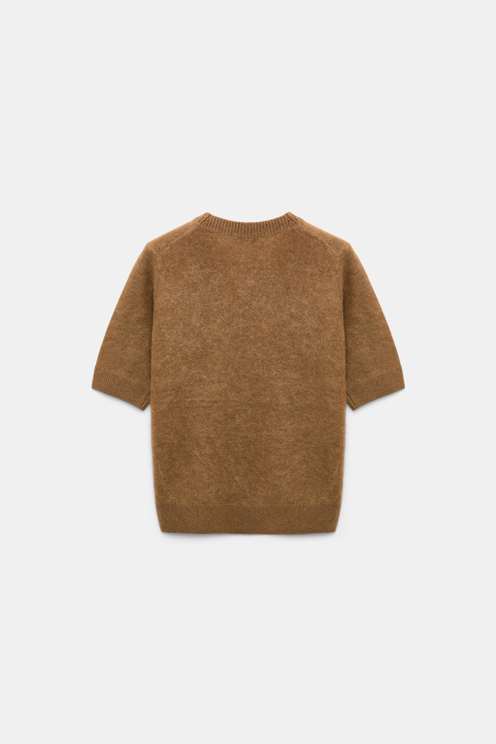 FLUFFY STATEMENTS MERINO CASHMERE HALF SLEEVE PULLOVER